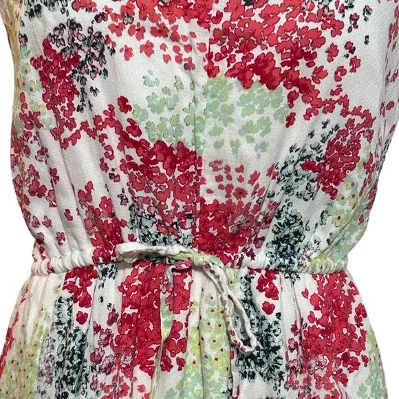 NWOT Luck Brand Flowy Floral Maxi Dress w/ Cinched Waist Size Medium - Picture 2 of 4